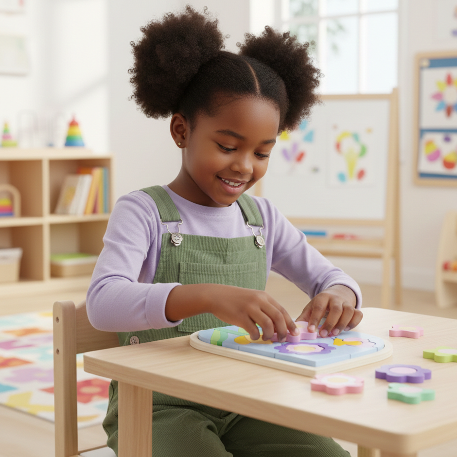 Regenbogen Puzzle – Kreatives Lernspielzeug für Kinder ab 3 Jahren