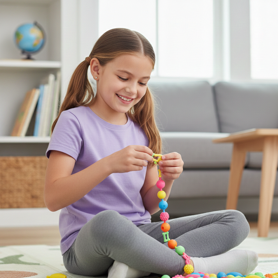100er Pop Perlen DIY Schmuckset – Kreativ & Prinzessin-Spaß