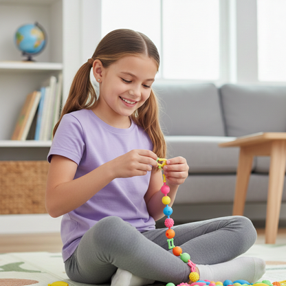 100er Pop Perlen DIY Schmuckset – Kreativ & Prinzessin-Spaß