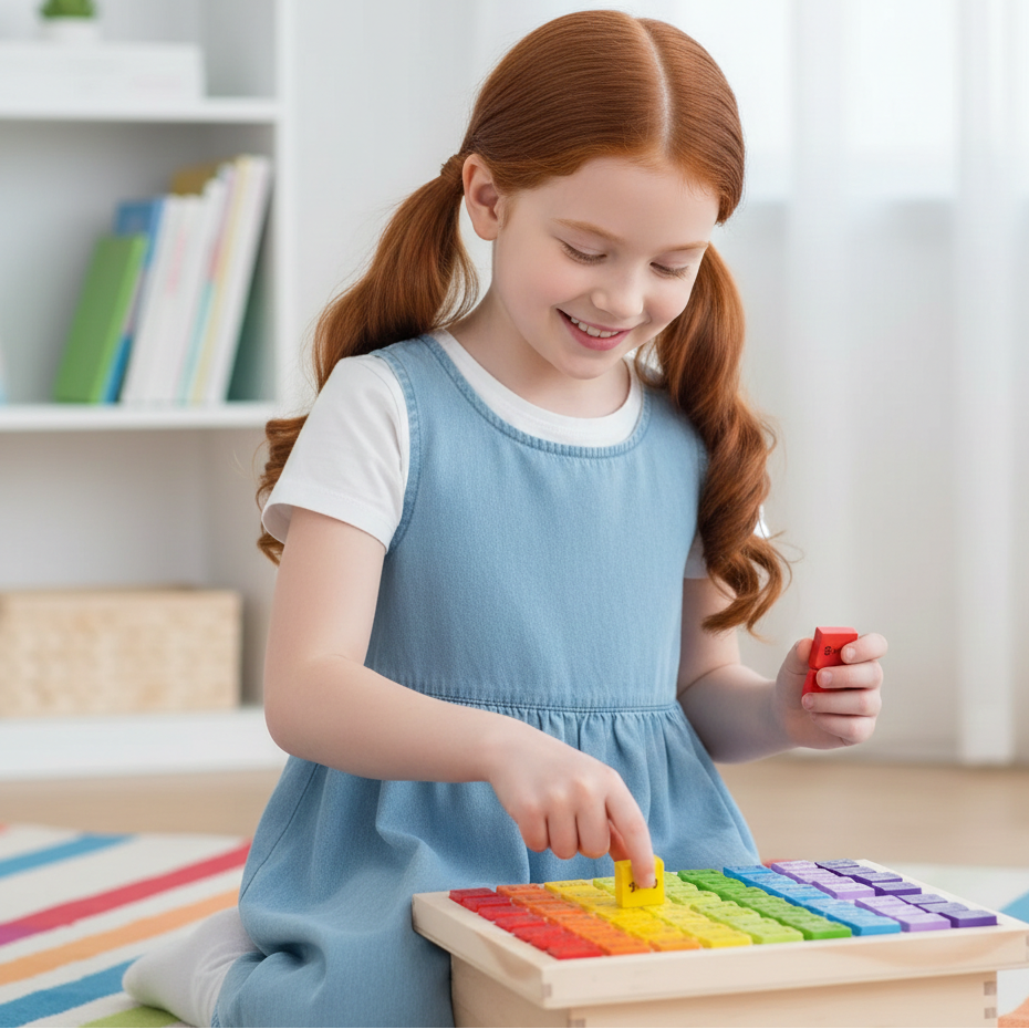 Holz-Multiplikationstafel für Kinder – Rechnen leicht gemacht