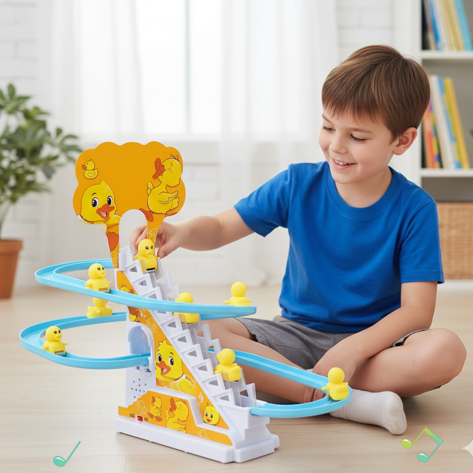 Fröhliche Tierchen Laufspielzeug – Enten& Dinos mit Musik