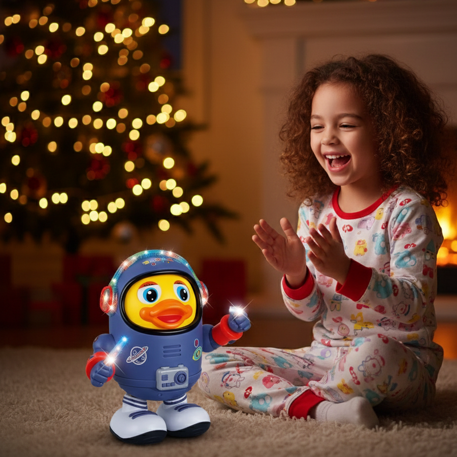 Musikalischer Weltraum-Entdecker – Tanzender Ente-Roboter für Kinder