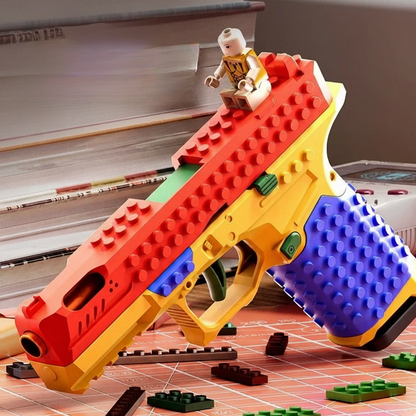 Bunte Baustein-Pistole – Lernen, Bauen & Spielen in einem!