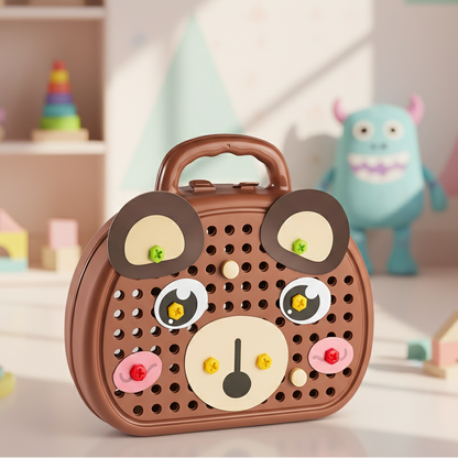 Kinder Werkzeug Set mit E Bohrer – Kreativ & Lernfördernd