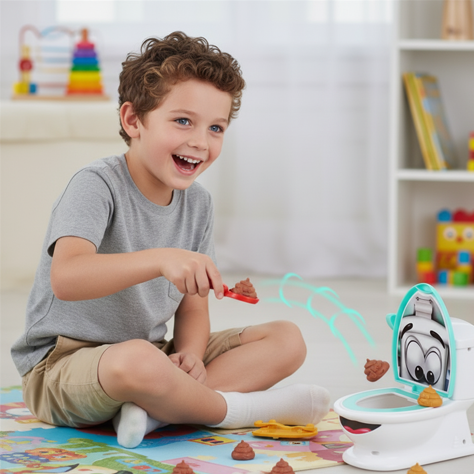 Lustiges Poop Toilet Game – Katapult-Spaß für Kinder & Erwachsene