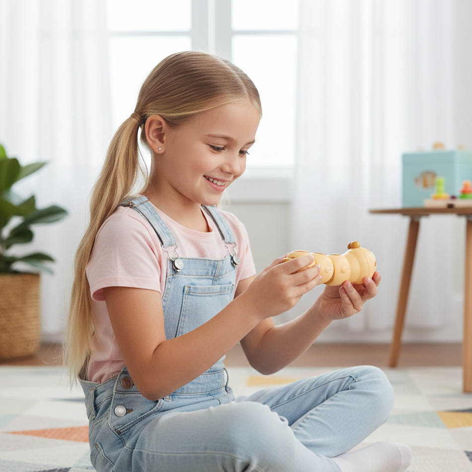 Süße Cartoon-Krabbelraupe – Spaßiges Uhrwerk-Spielzeug für Kids