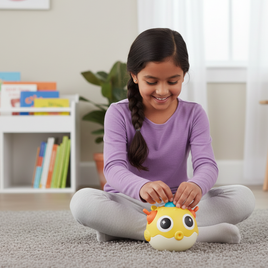 Pufferfish Bell Baby Shaker – Sensorik Spielzeug für frühe Entwicklung
