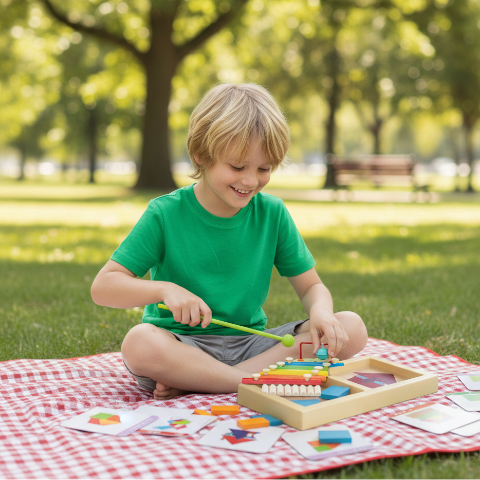 Haus Design Puzzle – Montessori Logikspiel für Kinder