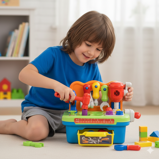 Elektrisches Kinder-Werkzeugset – Spielend lernen & entdecken!