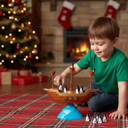 Lustiges Piratenschiff Puzzle – Gleichgewicht-Spiel für Kinder ab 3 Jahren