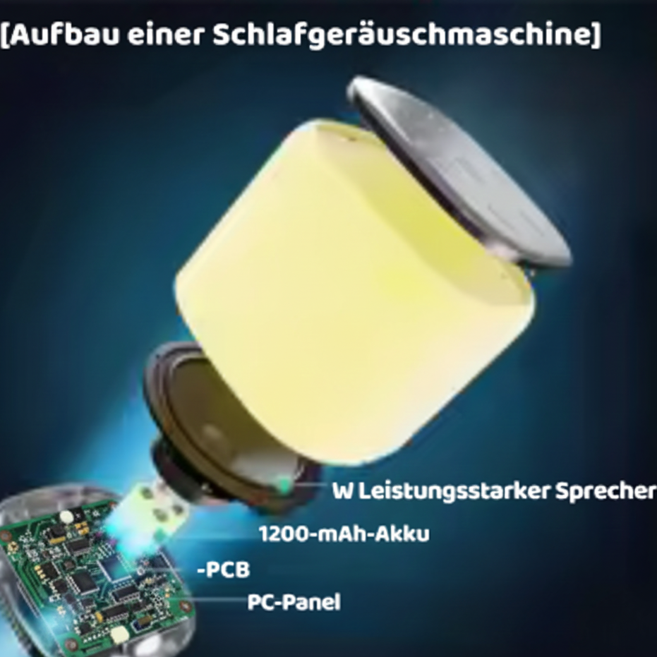 Soundmaschine mit Nachtlicht und 34 Geräuschen