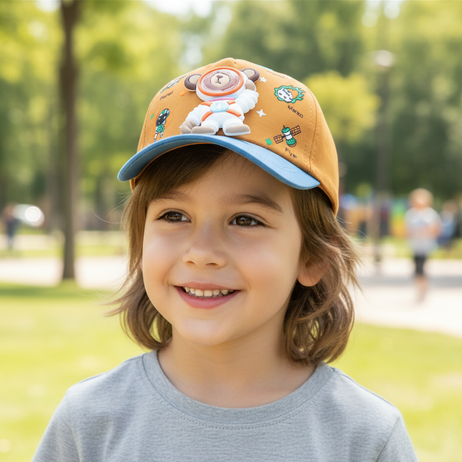 Karikatur Tragen Kinder Kappe für Kinder – Coole Streetwear für Jungs & Mädchen