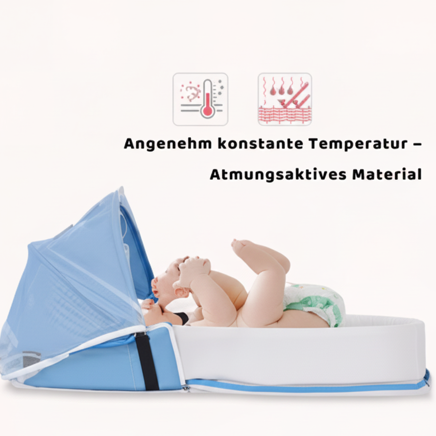 Battilo Babynest – Sicherer Schlaf & Schutz überall!