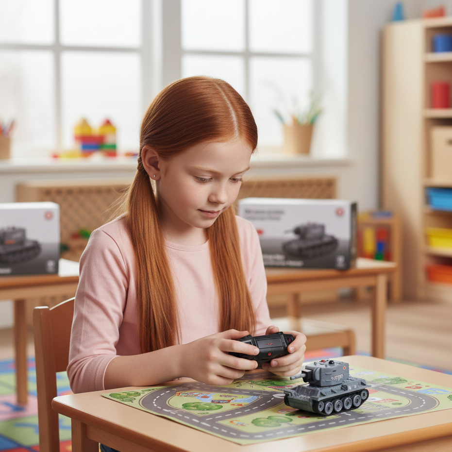 Mini RC SchlachtTank – Realistischer Aktion-Spaß mit sicherem Infrarot-Duell