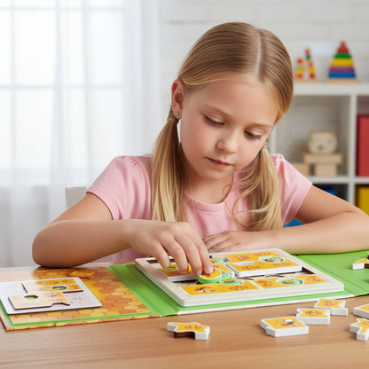 Kinder Holzspielzeug Magnetisches Biene Puzzle für Logik & Kreativität