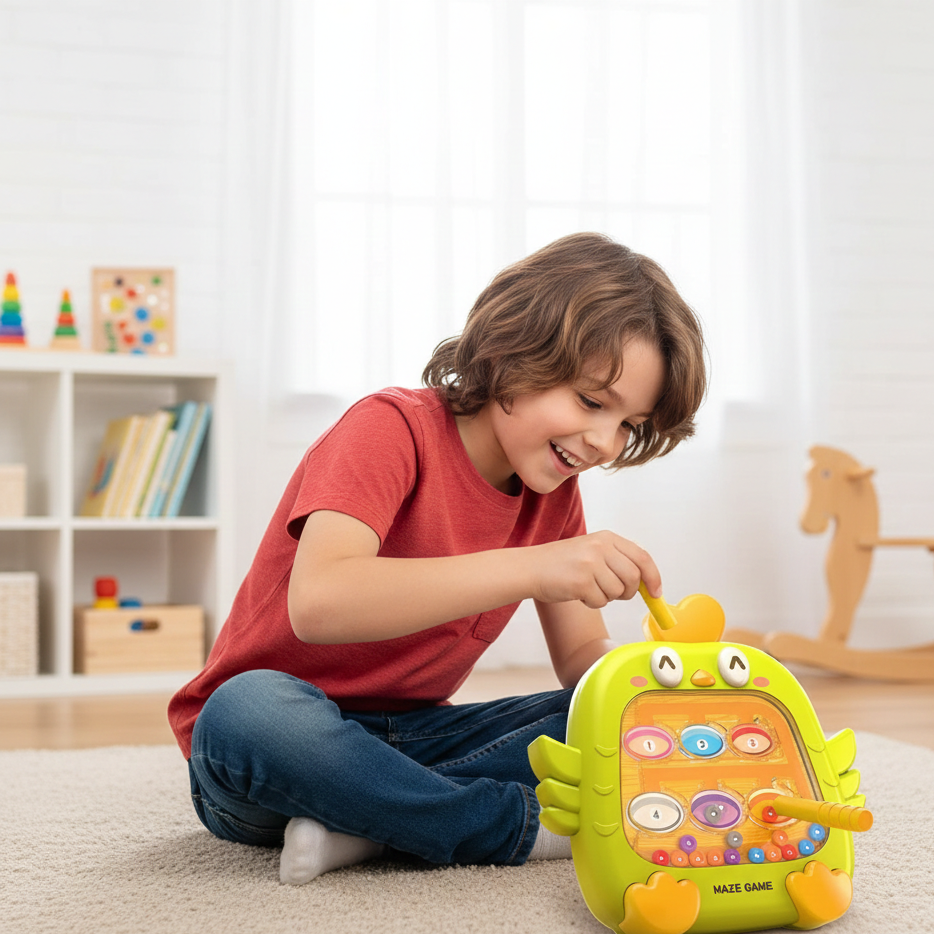 Magnetisches Lern-Labyrinth für Kinder – Fokus, Spaß & Denken