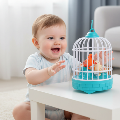 Sprechendes Vogelspielzeug – Sprachaktivierter singender Vogelkäfig