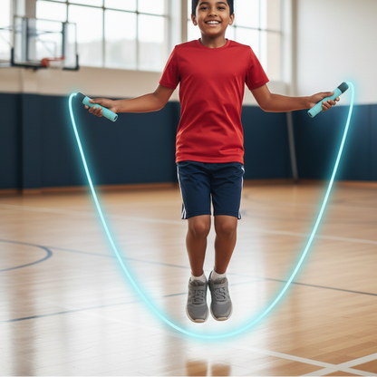 LED Springseil für Kids & Erwachsene – Leuchtender Fitness-Spaß