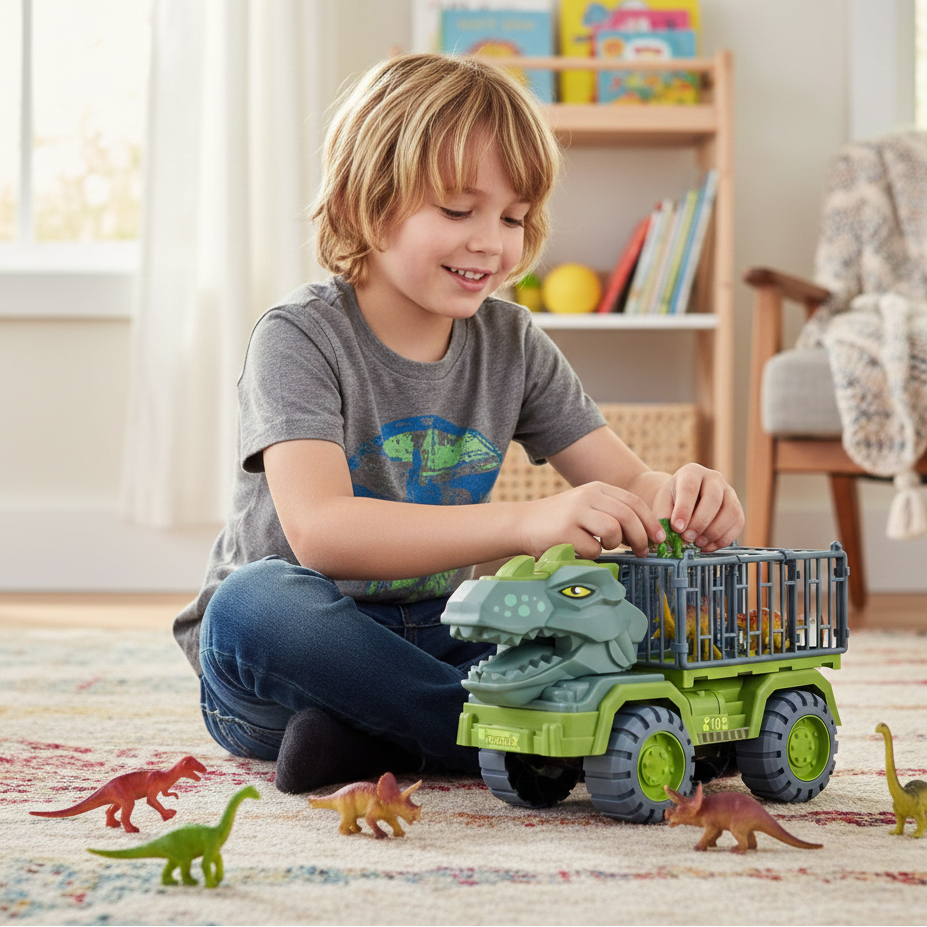 Dino Transport-LKW – Aktion, Fantasie & Spielspaß für Kinder