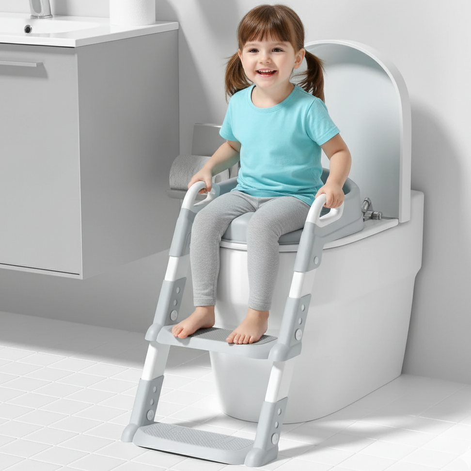 Faltbare Kinder-Toilettenleiter – Töpfchentraining leicht gemacht!