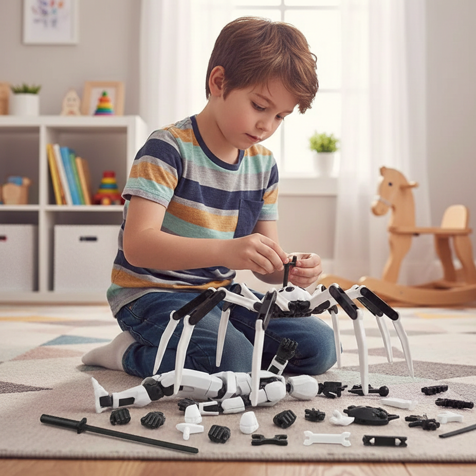 Voll bewegliche Roboter-Figur – Kreatives Spielen & Posen