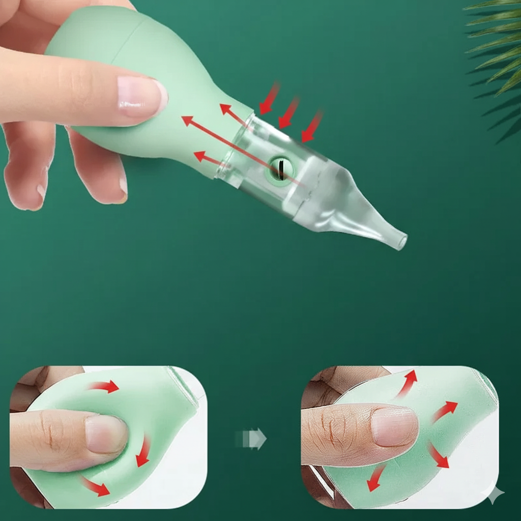 Sanfter Baby Nasensauger – sichere & hygienische Reinigung