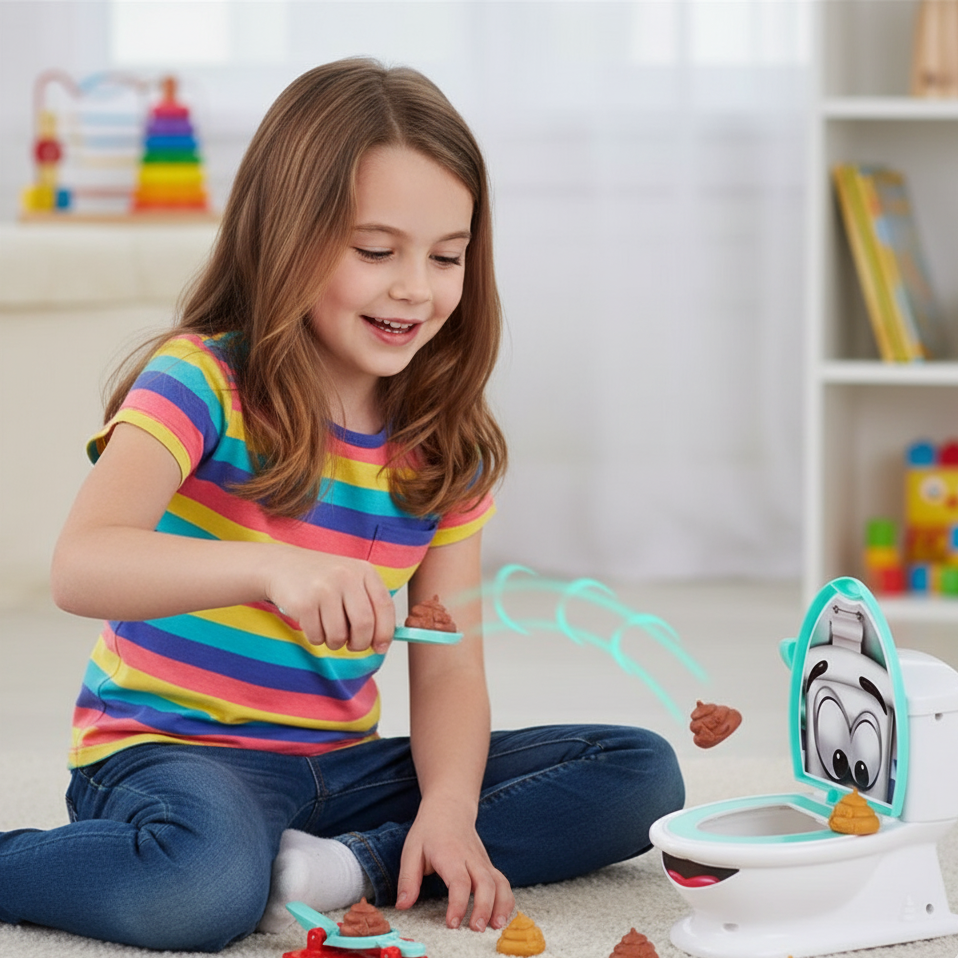 Lustiges Poop Toilet Game – Katapult-Spaß für Kinder & Erwachsene