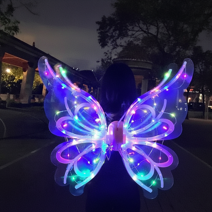 Magische LED Schmetterlingsflügel – Bewegliche Fairy Wings für Kinder