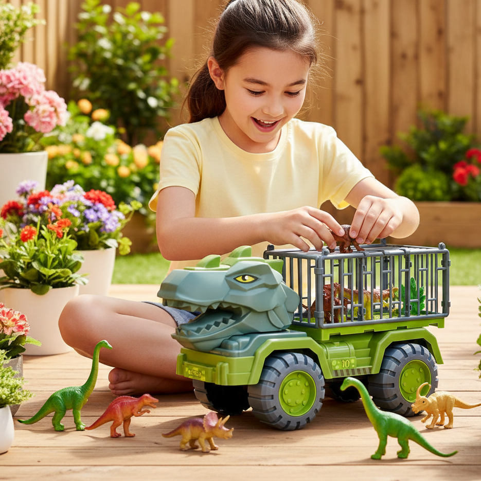Dino Transport-LKW – Aktion, Fantasie & Spielspaß für Kinder