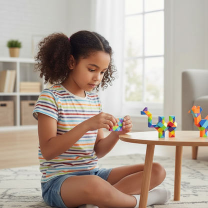 Regenbogen Magie Herrscherin – Kreatives 3D Puzzle zum Formen & Entspannen