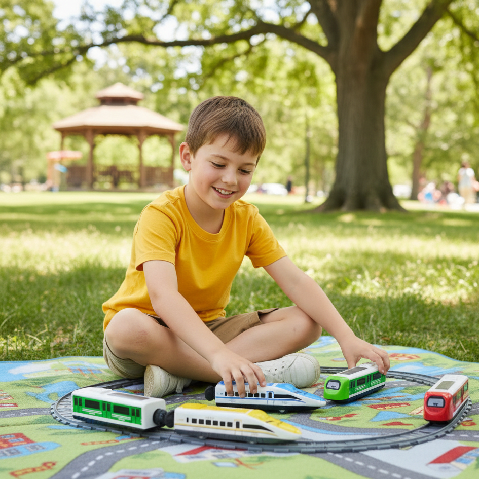 Interaktiver Pull-Back Metro Zug – Lernen & Spielspaß vereint