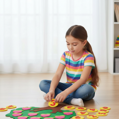 Montessori Filz-Puzzle Fruchtbaum– Kreatives Lernen & Spaß