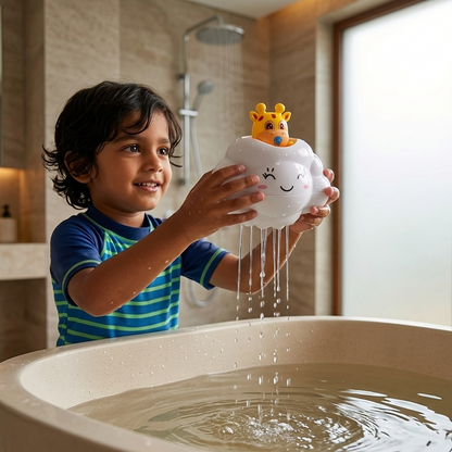Süße Regenwolke Dusche – Bade Spielzeug mit Wasserfall Spaß