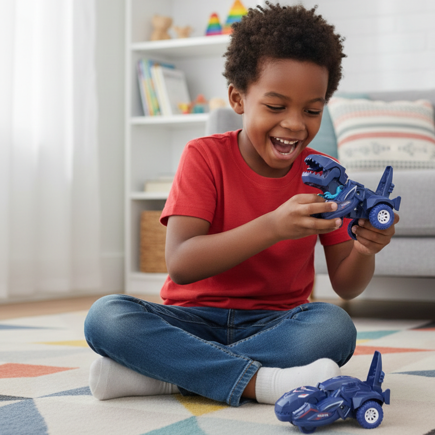 2-in-1 Dino Transformationsauto – Aktion, Geschwindigkeit & Überraschung