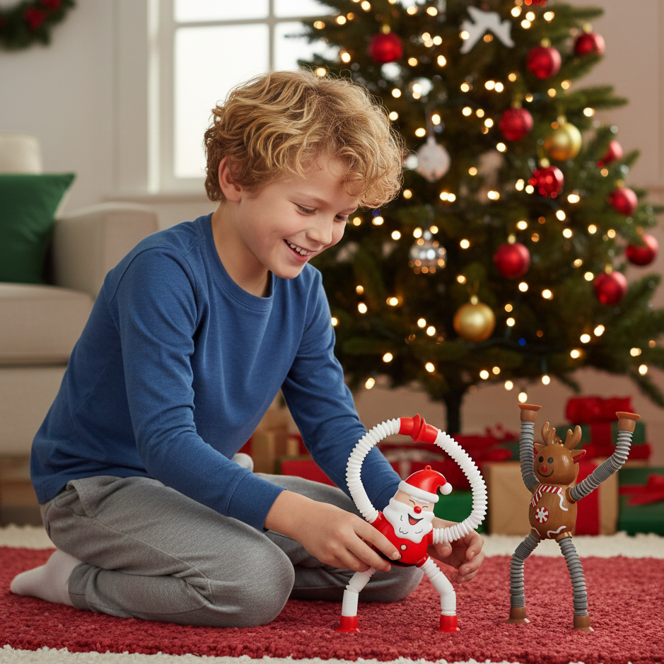 Dehnbare Weihnachtsfiguren – Santa & Co. für Spaß, Stressabbau & festliche Stimmung