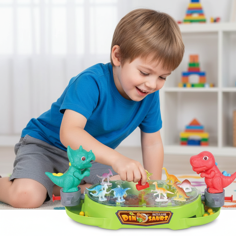 Dinosaurier Schlacht Brettspiel – Strategie-Spaß für Kinder & Eltern