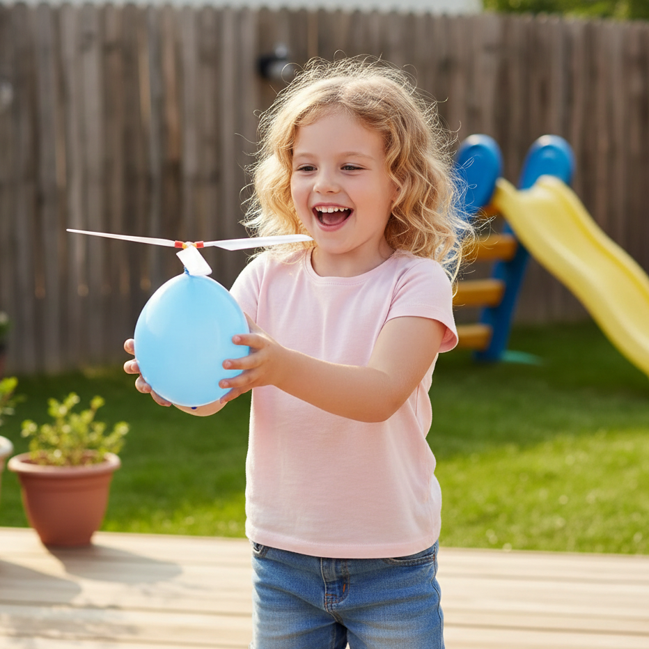 Ballon-Helikopter Satz– Fliegender Spaß für Kinder & Parteien!