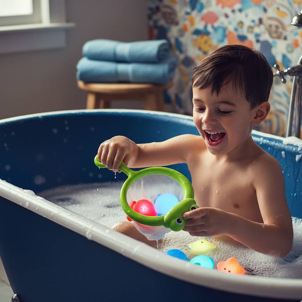 LED Badespaß – Farbenfrohes Lichtspiel für kleine Entdecker!