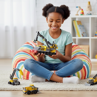 6-in-1 DIY Baustellen-Fahrzeuge – Bauen, Lernen & Smart Spielen