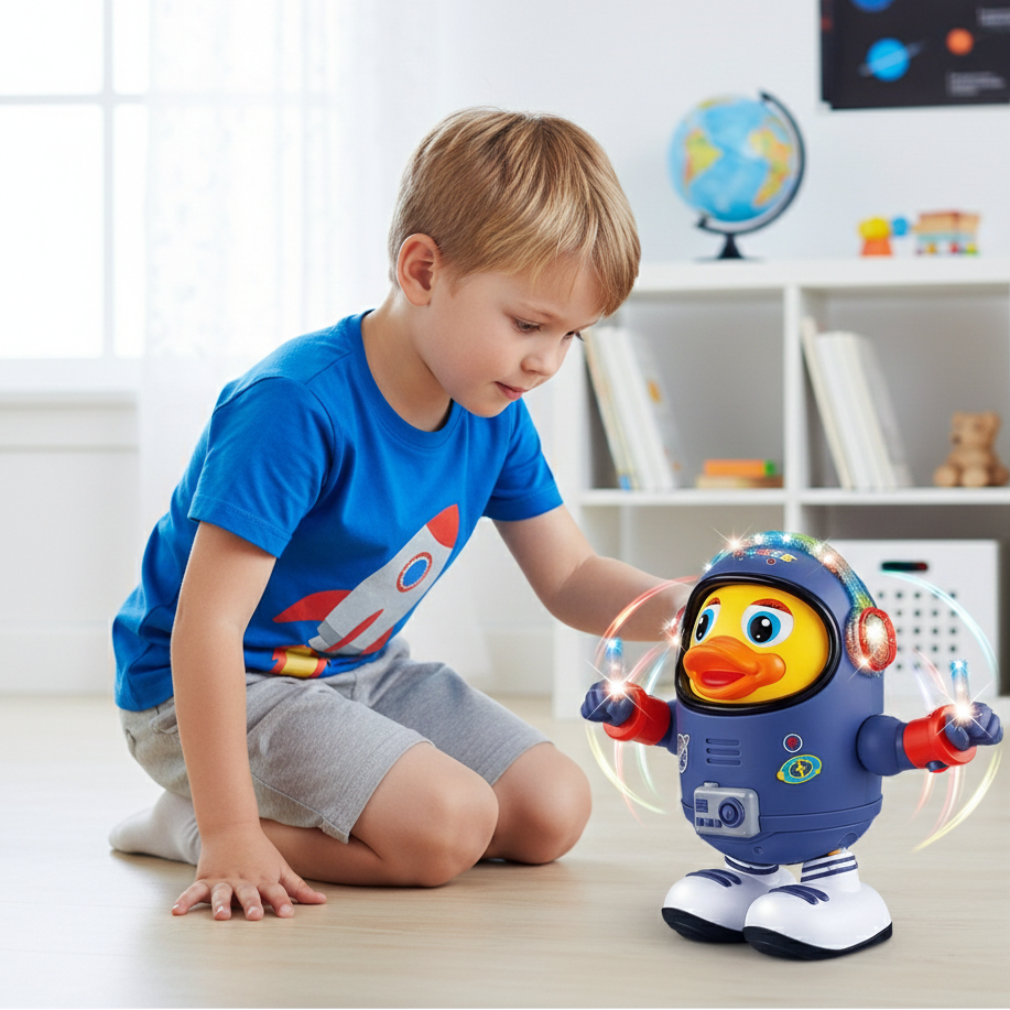 Musikalischer Weltraum-Entdecker – Tanzender Ente-Roboter für Kinder