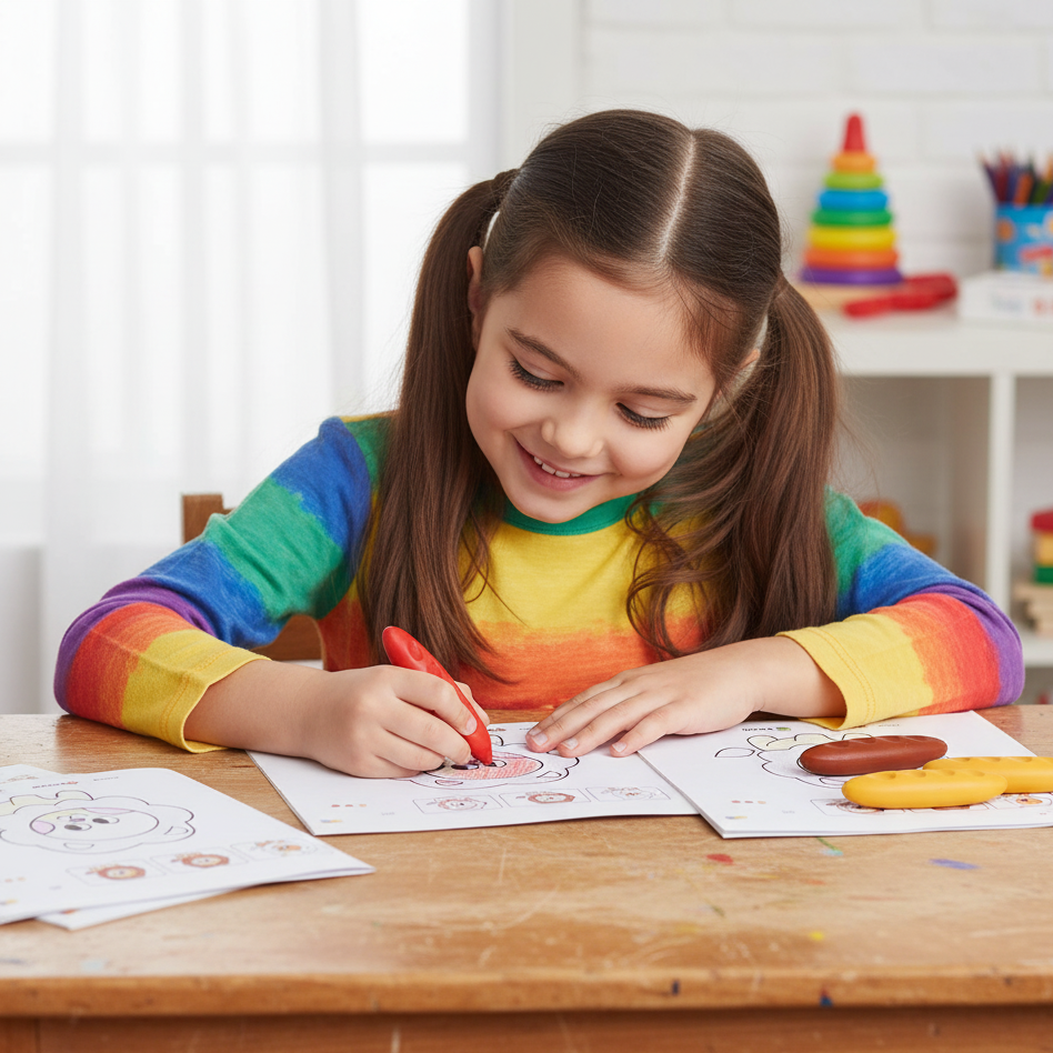 Kinderfreundliche Wachsmalstifte – 36 Farben, abwaschbar & sicher!