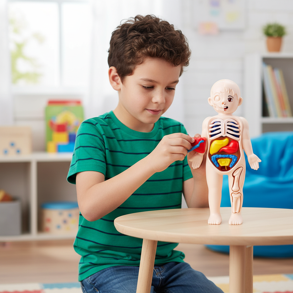 3D Human Body Lernpuzzle – Montessori Anatomie-Spielzeug für Kinder