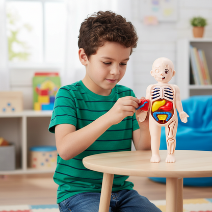 3D Human Body Lernpuzzle – Montessori Anatomie-Spielzeug für Kinder