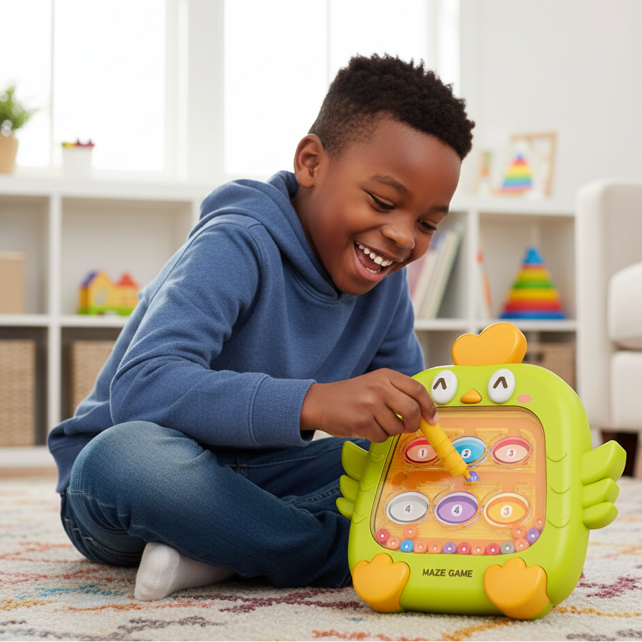 Magnetisches Lern-Labyrinth für Kinder – Fokus, Spaß & Denken