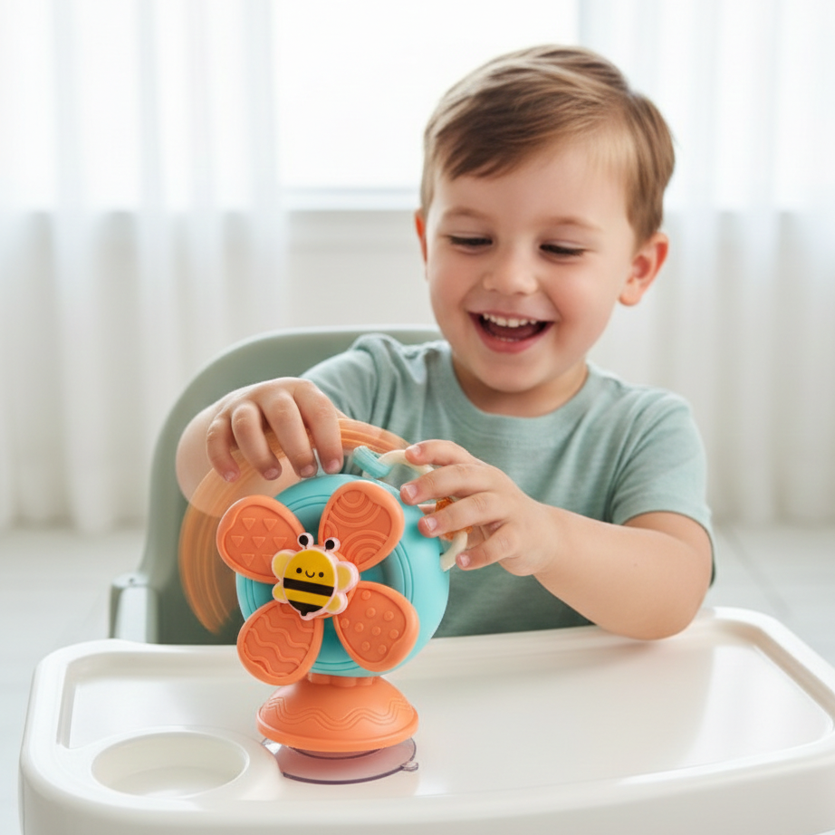 Schneller Schnecken-Windmühlen Spinner – Sensorikspielzeug für Babys