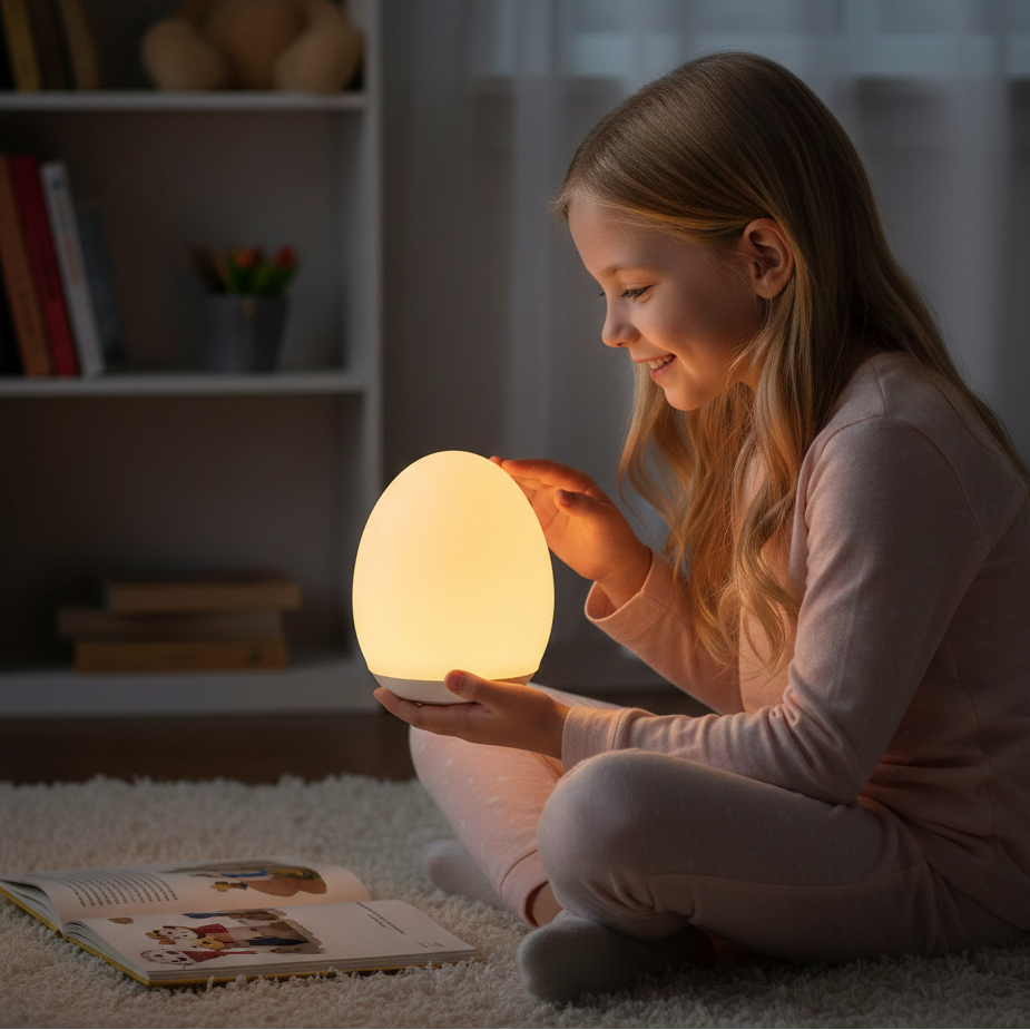 LED Baby Nachtlicht – Warmes, sicheres & berühren-dimmbares Licht