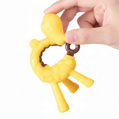 MAMIJOY Giraffe Beißring – Sanfte Zahnreizung für glückliche Babys