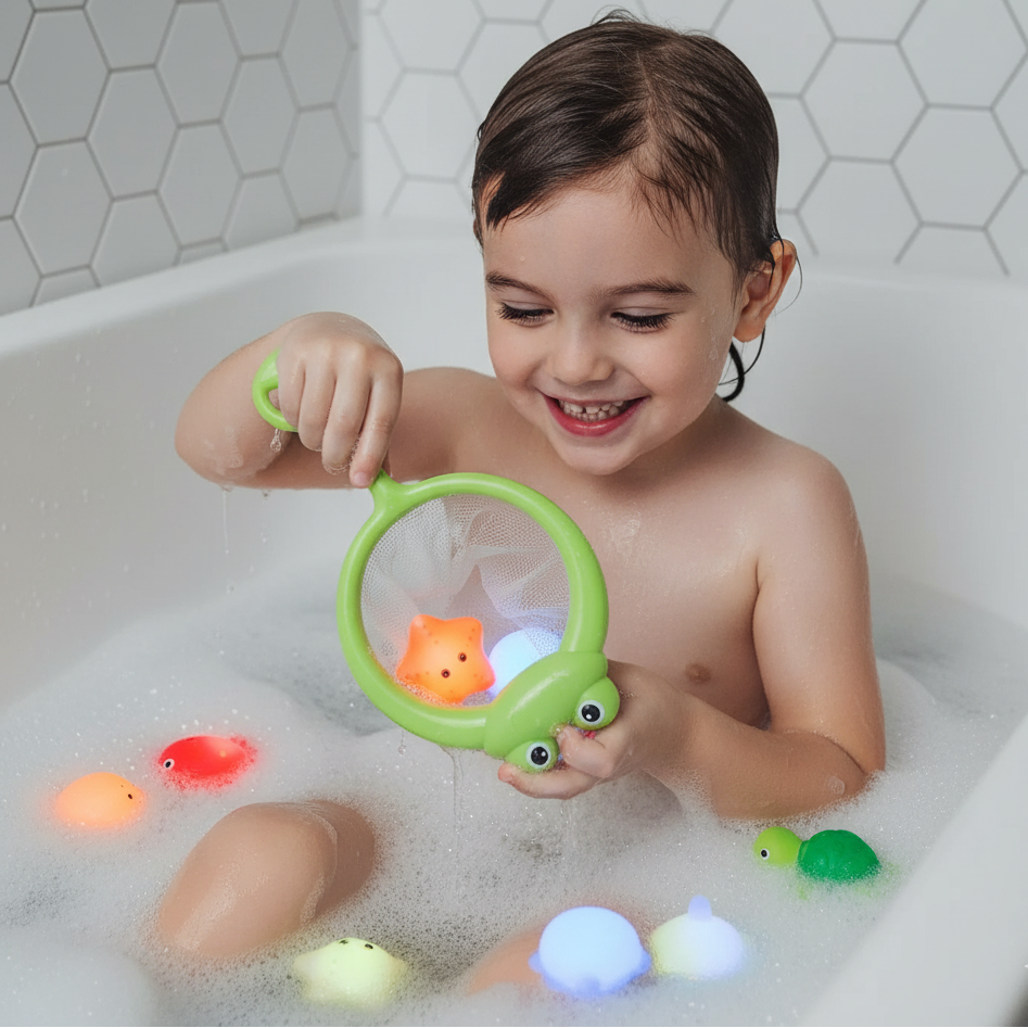 LED Badespaß – Farbenfrohes Lichtspiel für kleine Entdecker!