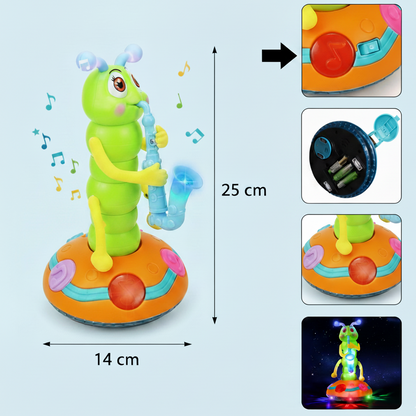 Wackelspaß & Musikfreude – Interaktive Licht-Raupe für Kinder