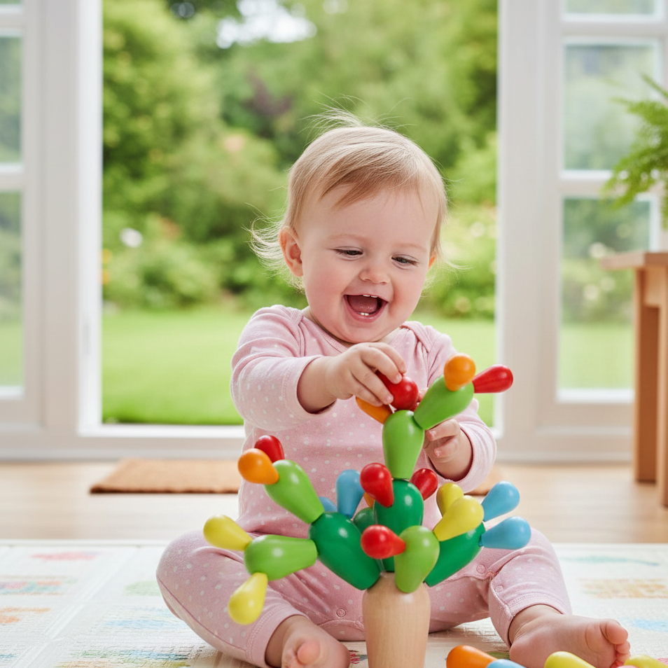 Montessori Kaktus Bau-Satz – Kreativität & Geschick spielerisch fördern